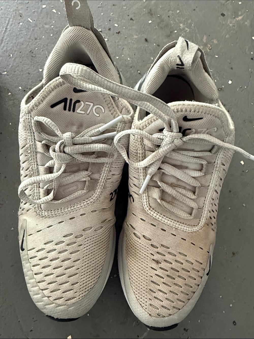 Nike Kids Air270 Sneakers in Light Beige